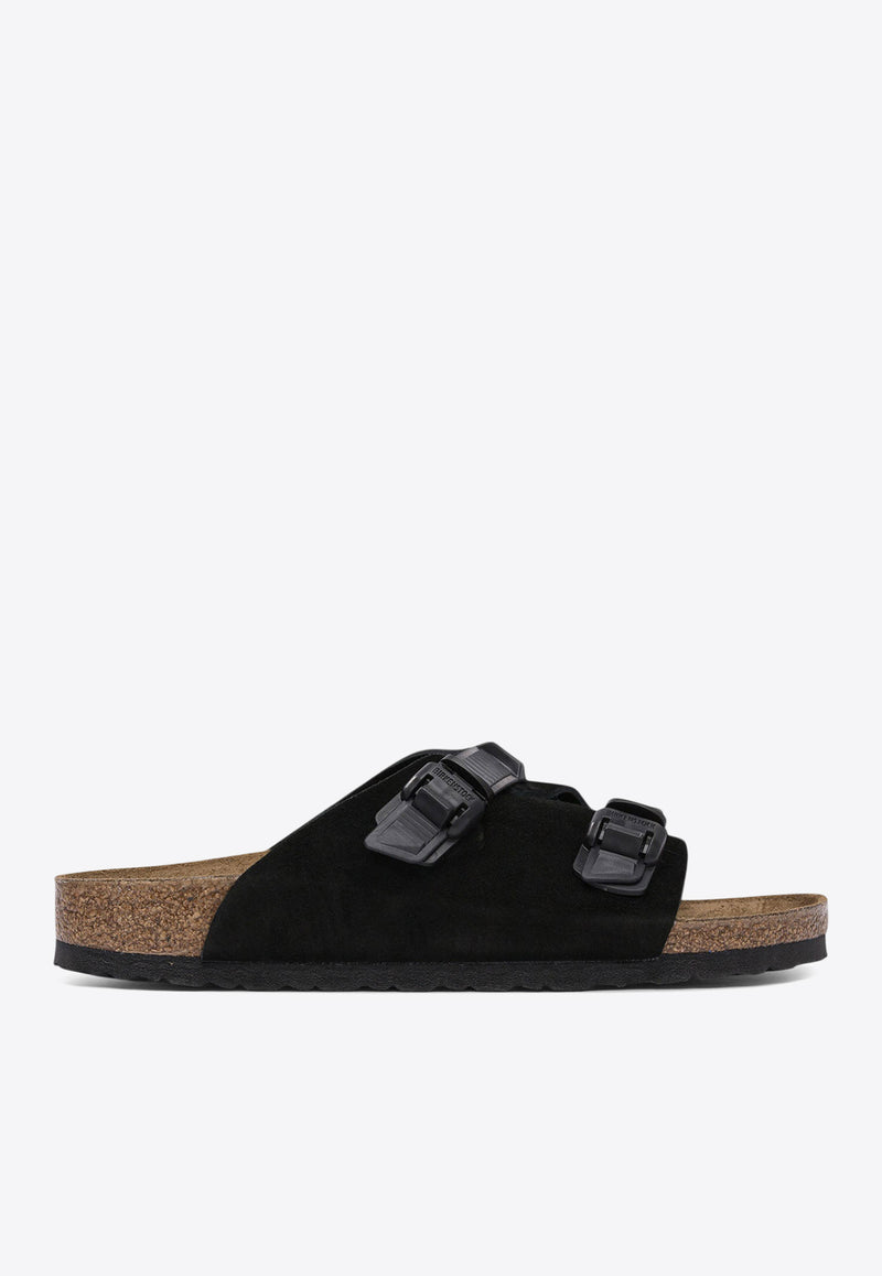 Birkenstock Zurich Tech Suede Slides Black 1026783TECH BLACK_81112