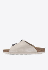 Birkenstock Zurich Tech Suede Slides Cream 1026788TECH ANTIQUE WHITE_80720