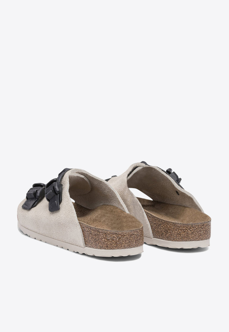 Birkenstock Zurich Tech Suede Slides Cream 1026788TECH ANTIQUE WHITE_80720