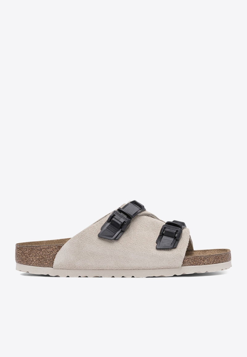 Birkenstock Zurich Tech Suede Slides Cream 1026788TECH ANTIQUE WHITE_80720