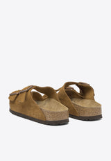 Birkenstock Arizona Suede Sandals with Buckled-Straps Brown 1027162MINK_82250