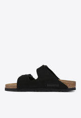 Birkenstock Arizona Suede Sandals with Buckled-Straps Black 1027164BLACK_80705