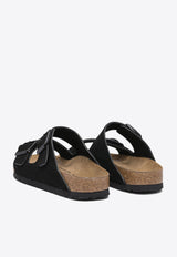Birkenstock Arizona Suede Sandals with Buckled-Straps Black 1027164BLACK_80705