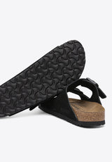Birkenstock Arizona Suede Sandals with Buckled-Straps Black 1027164BLACK_80705