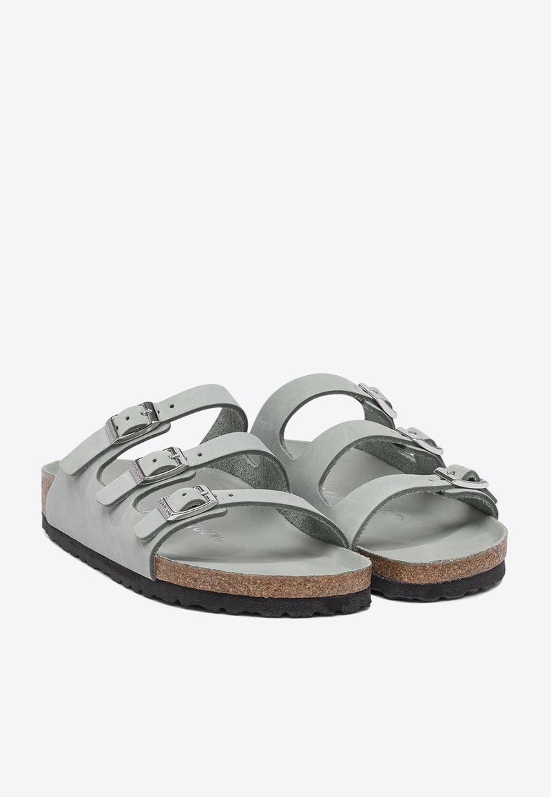 Birkenstock Florida Fresh Leather Sandals Green 1029450PURE SAGE_80649