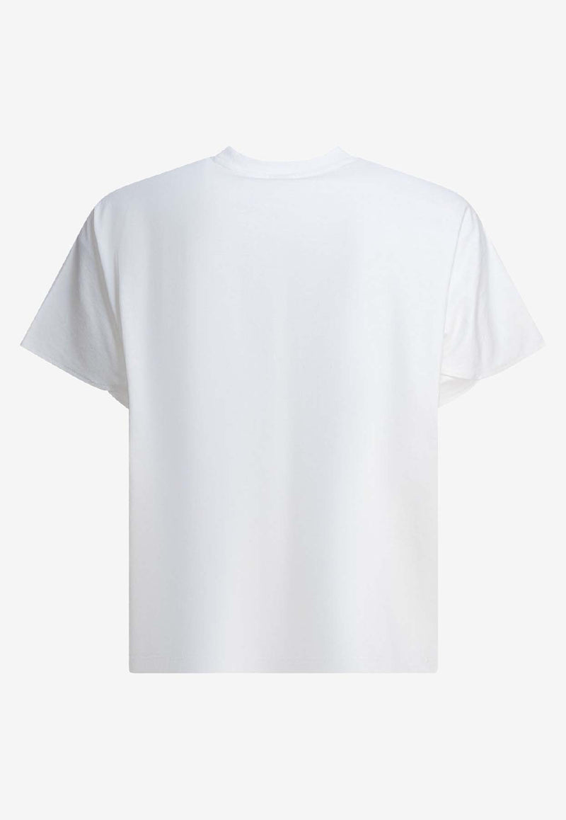 Goldwin Helicoid Crewneck T-shirt White GZ65108QUARTZ WHITE_80809