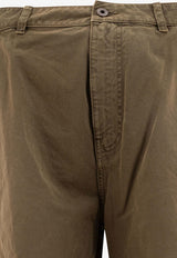 Loewe Logo Label Cargo Shorts Green H526Y1AW05KHAKI GREEN_78327