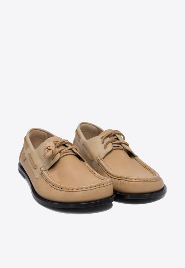 Loewe Campo Laced Loafers  Beige M816S08X01SAND/CINNAMON_77929