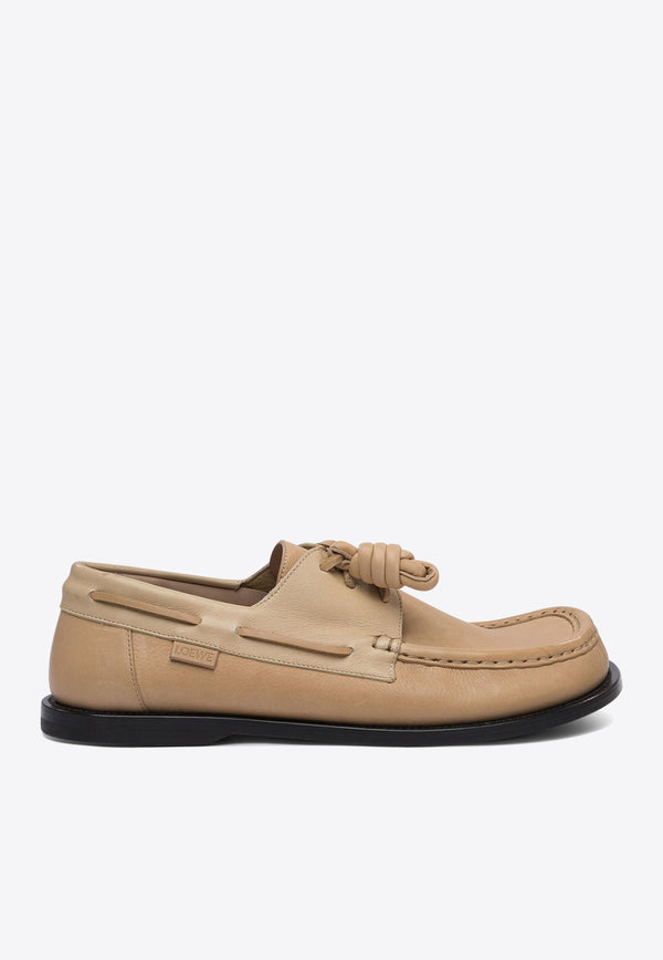 Loewe Campo Laced Loafers  Beige M816S08X01SAND/CINNAMON_77929