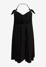 Loewe Flamenco Halterneck Mini Dress Black S359Y09XH4BLACK_78516