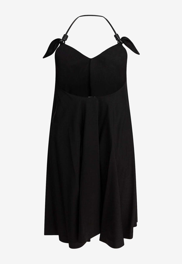 Loewe Flamenco Halterneck Mini Dress Black S359Y09XH4BLACK_78516