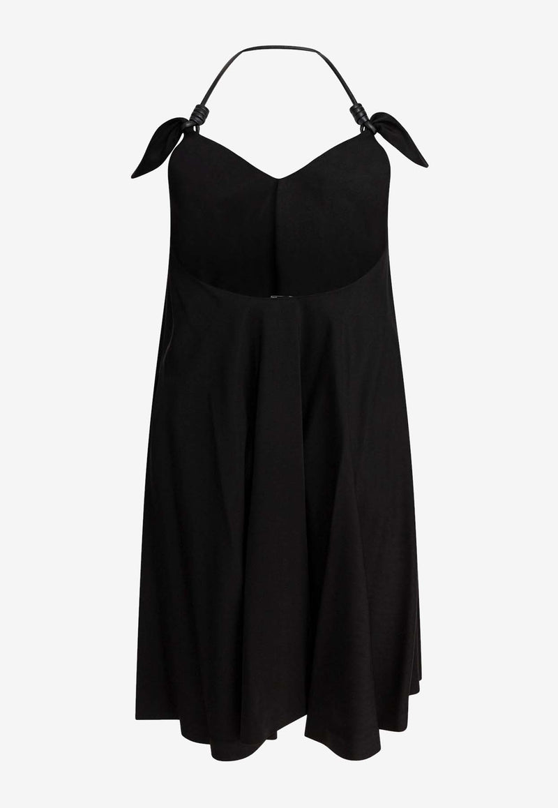 Loewe Flamenco Halterneck Mini Dress Black S359Y09XH4BLACK_78516