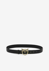 PINKO Love Birds Leather Belt Black 100125A0F1Z99Q_76253