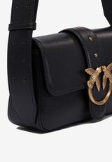 PINKO Mini Soft Leather Crossbody Bag Black 104340A0QOZ99Q_78214