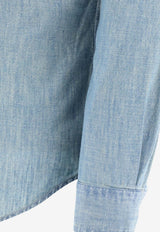 Polo Ralph Lauren Slim Chambray Shirt Light Blue 710548538001CHAMBRAY_76831