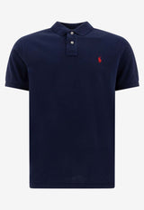 Polo Ralph Lauren Logo Embroidered Polo T-shirt Blue 710782592008NEWPORT NAVY/C3870_77068