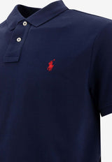 Polo Ralph Lauren Logo Embroidered Polo T-shirt Blue 710782592008NEWPORT NAVY/C3870_77068
