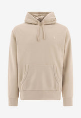 Polo Ralph Lauren Logo Embroidered Hooded Sweatshirt Taupe 710916690029STONEWARE GREY_76904
