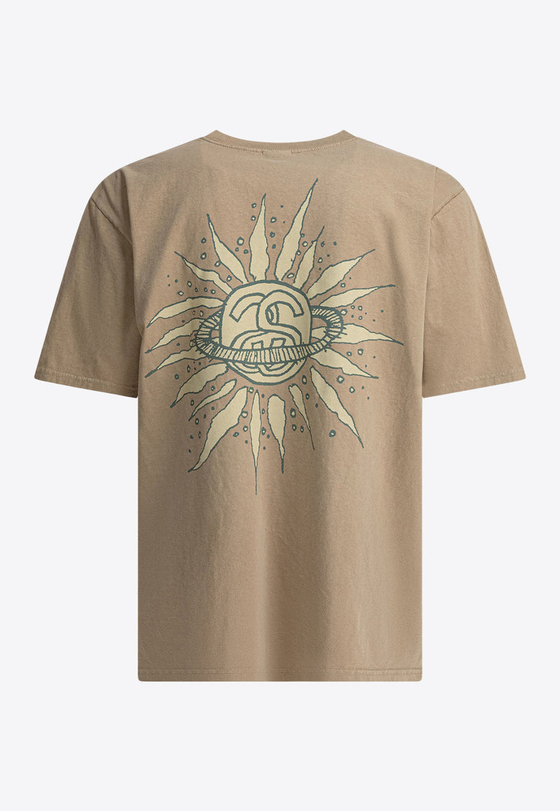 Stüssy Look Beyond Printed T-shirt Beige 19051112727 ELM_82194