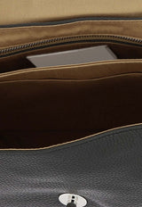 Zanellato Small Postina Leather Top Handle Bag Black POSTINA DAILY S0680100040000Z0001_75694