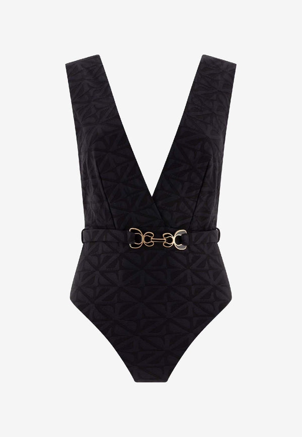 Zimmermann Maxine One-Piece Swimsuit  Black 1817WRS254BLK_686d8da1-b90c-47ab-aadd-0e349fb491f1