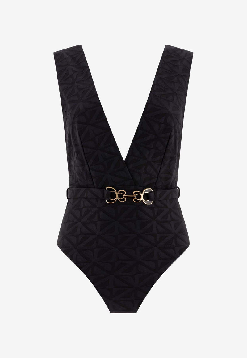 Zimmermann Maxine One-Piece Swimsuit  Black 1817WRS254BLK_686d8da1-b90c-47ab-aadd-0e349fb491f1