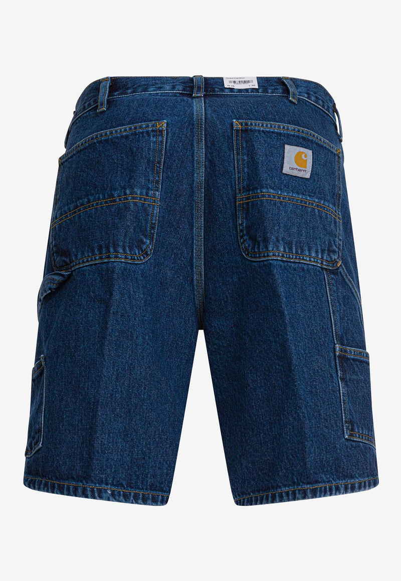 Carhartt Wip Double-Knee Denim Shorts Blue I03486701.06_4fc07de7-16a8-422b-bddb-c2cd1ed5260e
