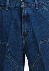 Carhartt Wip Double-Knee Denim Shorts Blue I03486701.06_4fc07de7-16a8-422b-bddb-c2cd1ed5260e