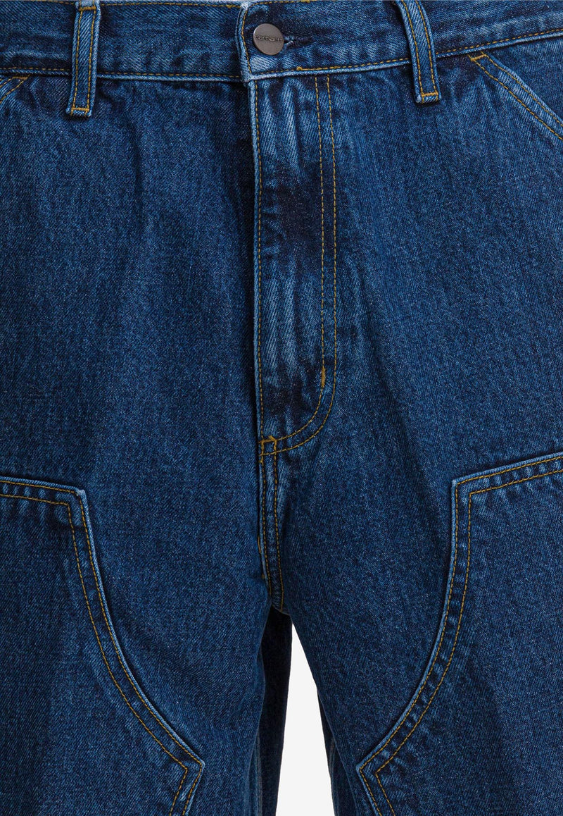 Carhartt Wip Double-Knee Denim Shorts Blue I03486701.06_4fc07de7-16a8-422b-bddb-c2cd1ed5260e