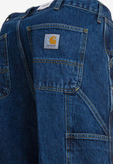 Carhartt Wip Double-Knee Denim Shorts Blue I03486701.06_4fc07de7-16a8-422b-bddb-c2cd1ed5260e