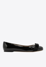 Ferragamo Varina Patent Leather Ballet Flats Black 0574556_ac109f1f-3b5c-423d-9b3c-78ca29162742