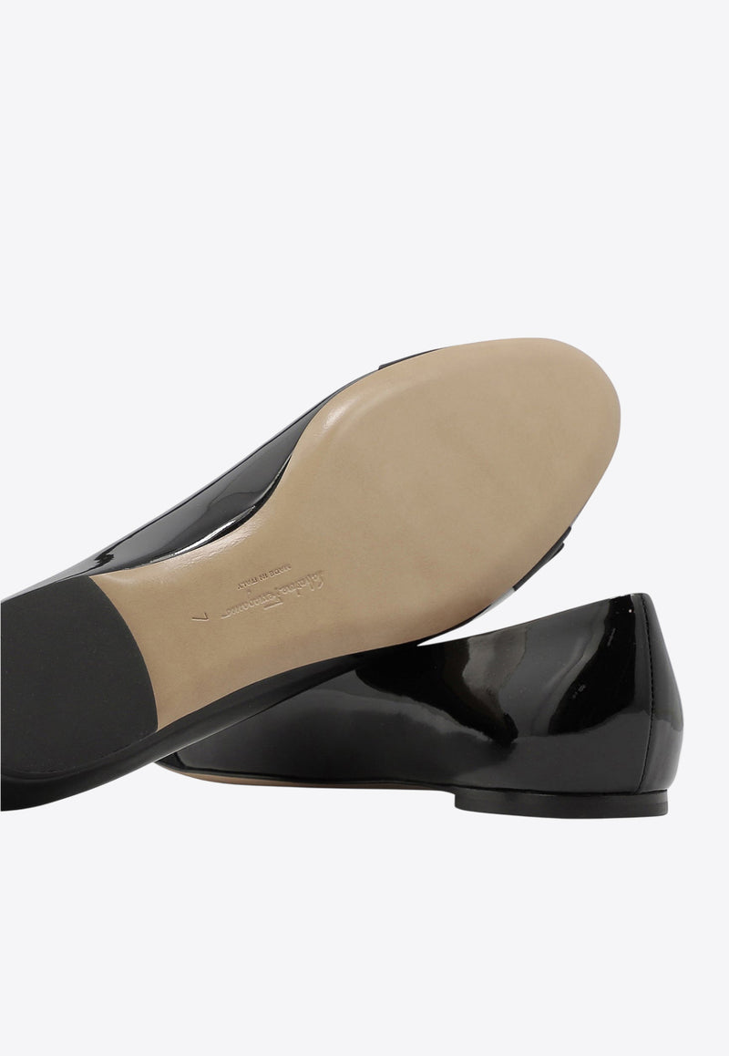 Ferragamo Varina Patent Leather Ballet Flats Black 0574556_ac109f1f-3b5c-423d-9b3c-78ca29162742