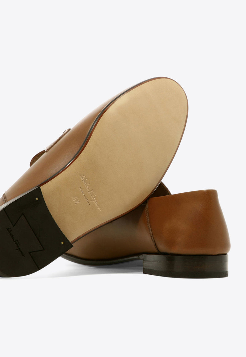 Ferragamo Ottone Leather Mule Loafers Brown 0758467_f68be77a-0759-4f16-9ab1-1dadbe9d4ff2