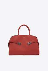 Ferragamo Large Hug Calfskin Top Handle Bag Red 0766592_6d6c5a59-af8d-4f14-a883-35bf175eb4b3