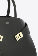 Ferragamo Medium Hug Leather Top Handle Bag Black 0766758_43cb214e-e9c6-4ebe-973b-be2b8d8f8241
