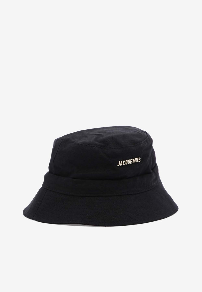 Jacquemus Gadjo Knotted Bucket Hat Black 223AC0015001990_c9c149fe-5b1f-41a4-b0c6-50ce028fd038