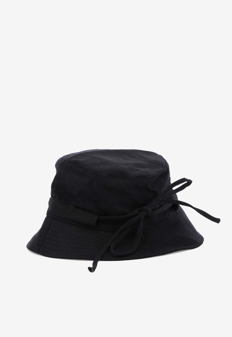 Jacquemus Gadjo Knotted Bucket Hat Black 223AC0015001990_c9c149fe-5b1f-41a4-b0c6-50ce028fd038