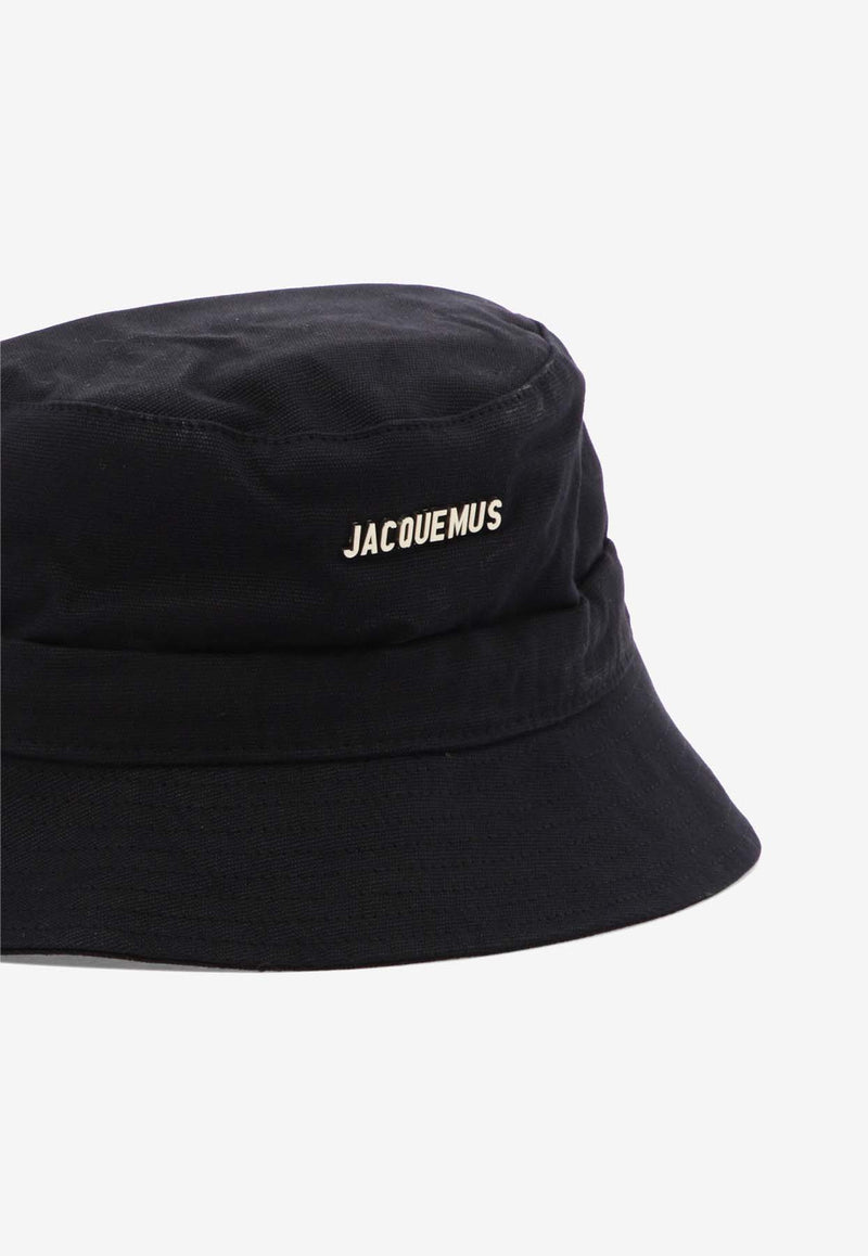 Jacquemus Gadjo Knotted Bucket Hat Black 223AC0015001990_c9c149fe-5b1f-41a4-b0c6-50ce028fd038