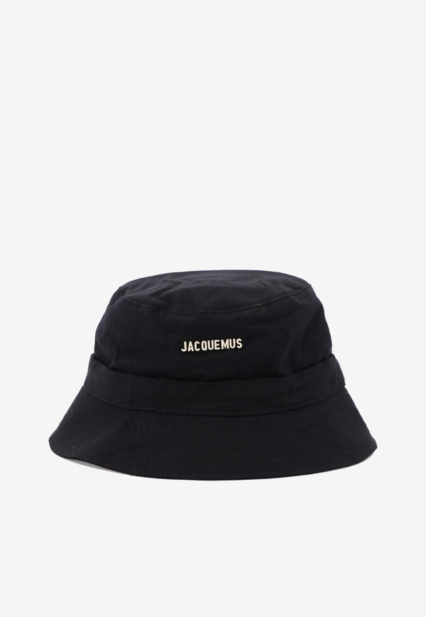 Jacquemus Gadjo Knotted Bucket Hat Black 223AC0015001990_c9c149fe-5b1f-41a4-b0c6-50ce028fd038