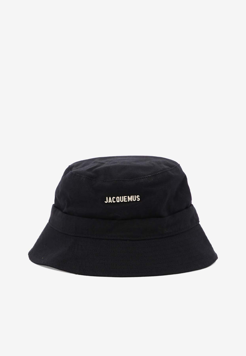 Jacquemus Gadjo Knotted Bucket Hat Black 223AC0015001990_c9c149fe-5b1f-41a4-b0c6-50ce028fd038