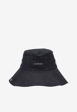 Jacquemus De-Nimes Bucket Hat with Logo Blue 255AC7211782380_421f0c39-c9e4-4ab8-966c-f382f51a4e47