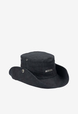 Jacquemus De-Nimes Bucket Hat with Logo Blue 255AC7211782380_421f0c39-c9e4-4ab8-966c-f382f51a4e47