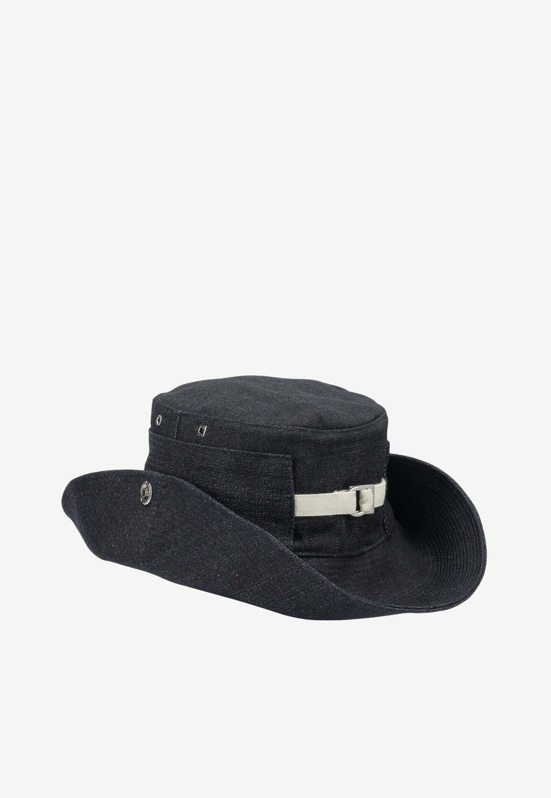 Jacquemus De-Nimes Bucket Hat with Logo Blue 255AC7211782380_421f0c39-c9e4-4ab8-966c-f382f51a4e47