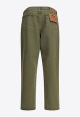 Stüssy Big Ol' Straight-Leg Jeans Green 1165991368 FADED ARMY_f3d4b551-c097-4bc7-8656-48da71924277