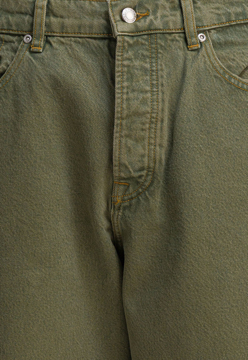 Stüssy Big Ol' Straight-Leg Jeans Green 1165991368 FADED ARMY_f3d4b551-c097-4bc7-8656-48da71924277