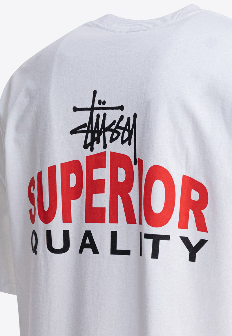 Stüssy Superior Quality T-shirt White 19051061201 WHITE_4a3c215a-3d4a-4d72-b27f-a41ddad3a3d8
