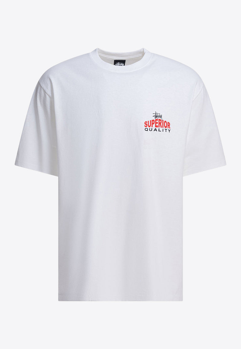 Stüssy Superior Quality T-shirt White 19051061201 WHITE_4a3c215a-3d4a-4d72-b27f-a41ddad3a3d8