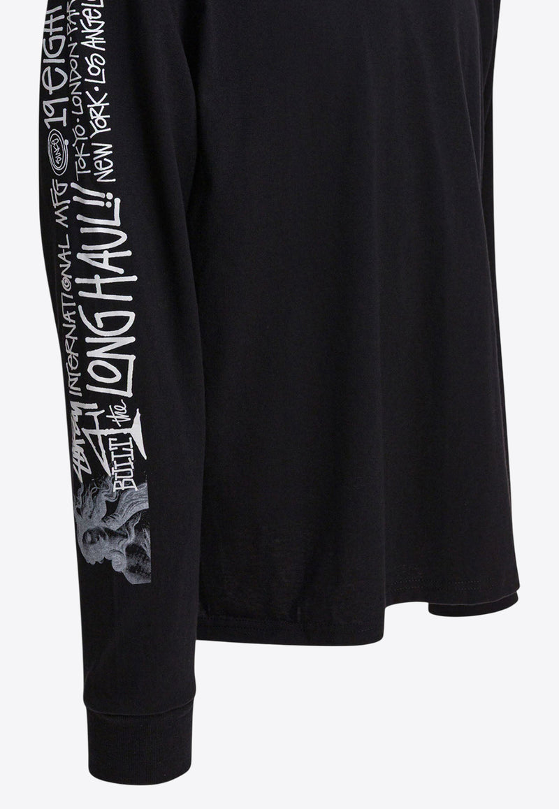 Stüssy Long Haul Long-Sleeved T-shirt Black 19951140001 BLACK_bb4a64d6-72fb-4f96-8508-6fee8ee8d6d9