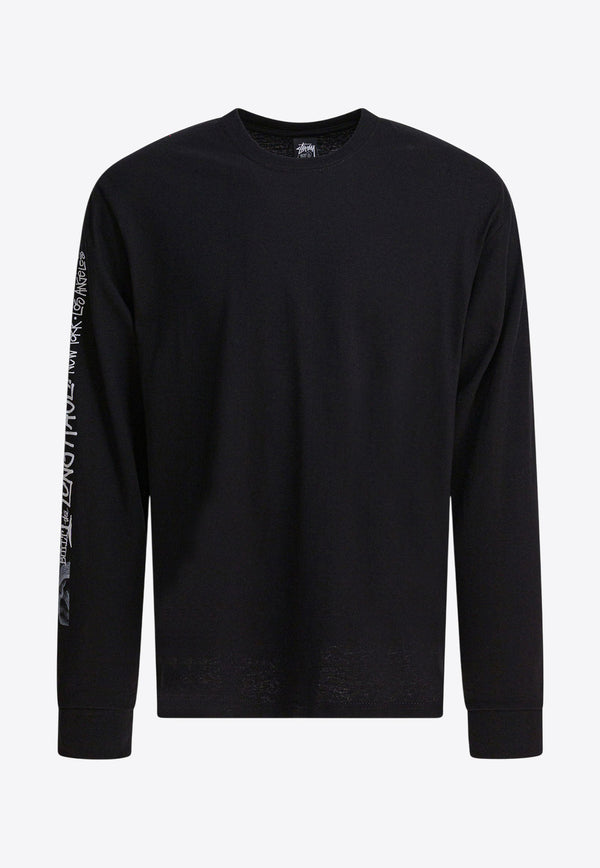 Stüssy Long Haul Long-Sleeved T-shirt Black 19951140001 BLACK_bb4a64d6-72fb-4f96-8508-6fee8ee8d6d9