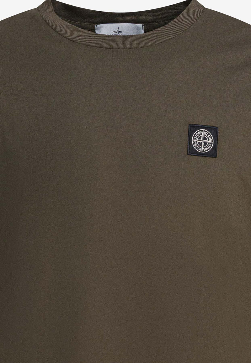 Stone Island Compass Patch Crewneck T-shirt Green 2100039S0013V0054_740b930e-108c-47f5-ab65-7792eb58aea9